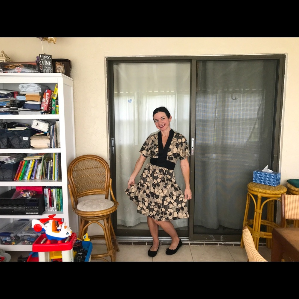 Vintage Delia's tie around dress